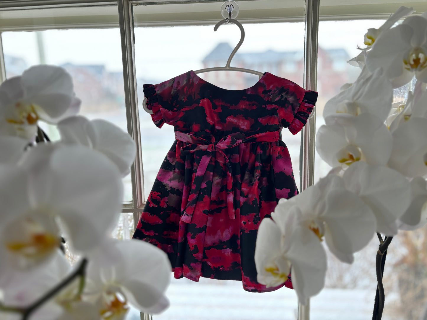 Claudia Ruffle Sleeve Dress