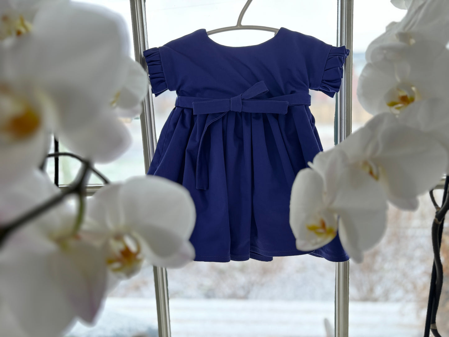 Claudia Ruffle Sleeve Dress