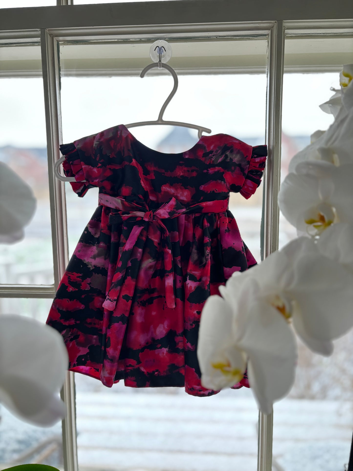 Claudia Ruffle Sleeve Dress
