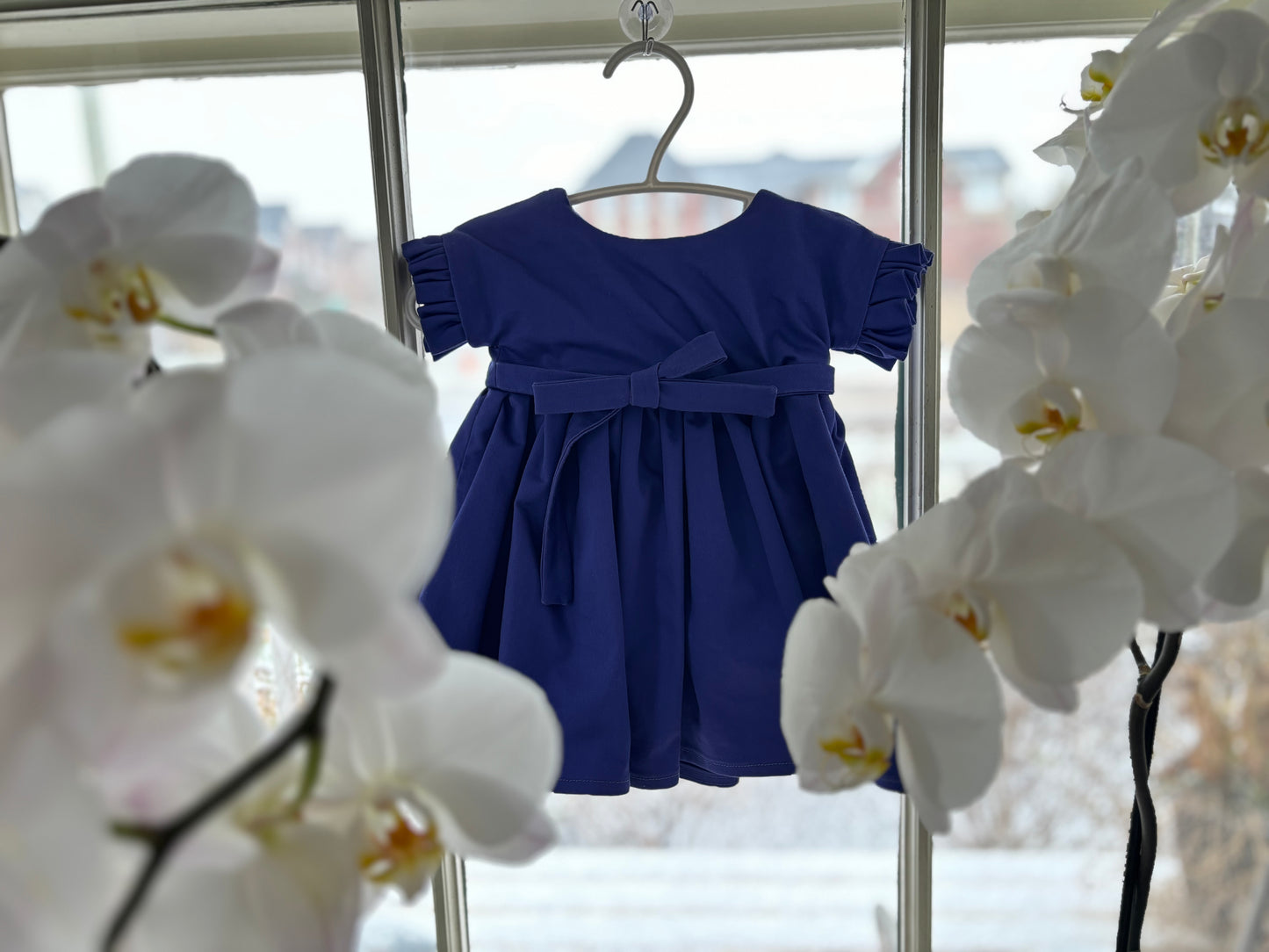 Claudia Ruffle Sleeve Dress