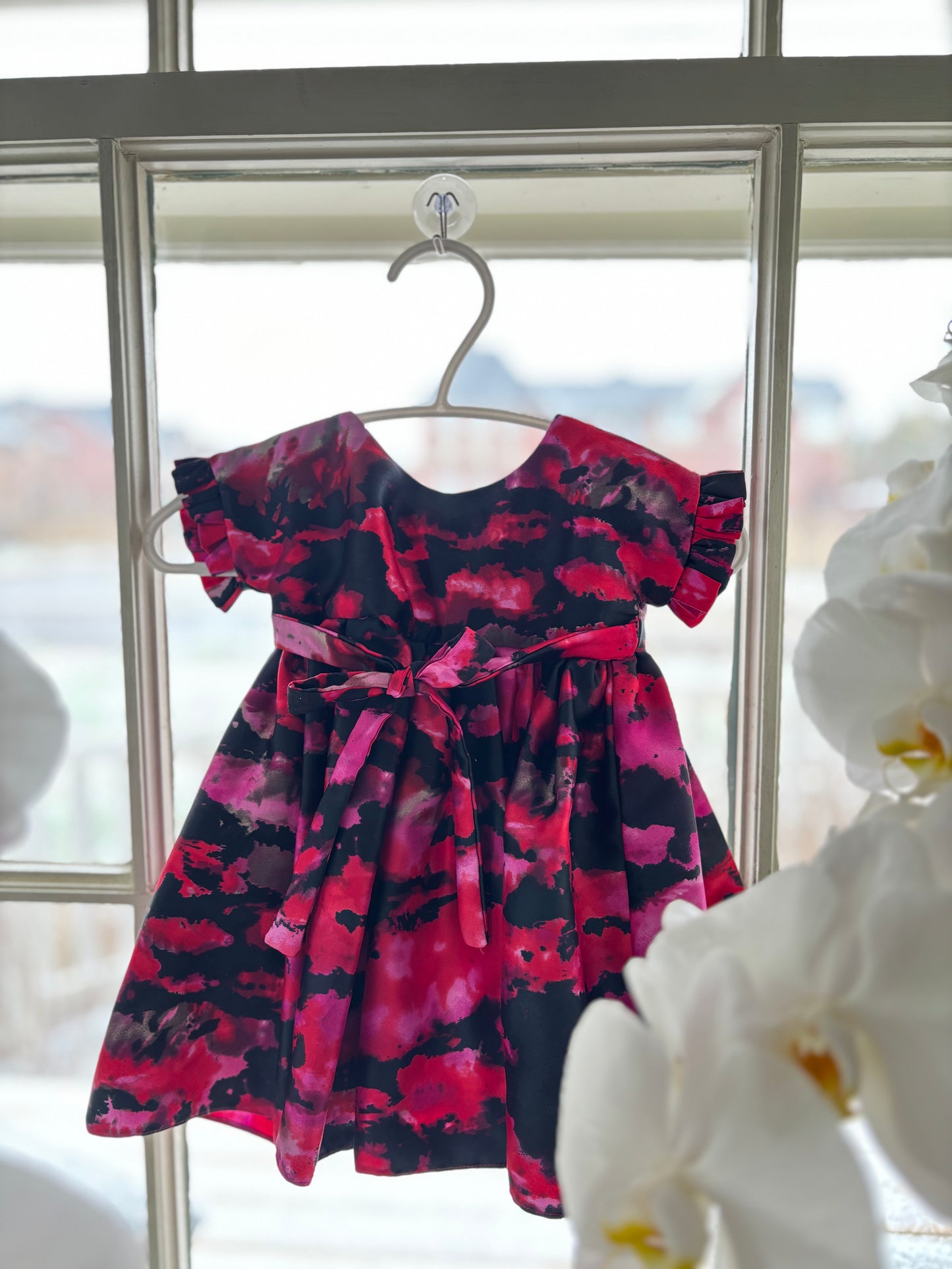 Claudia Ruffle Sleeve Dress